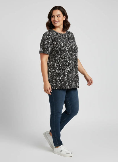 Bluse mit Polka-Dot-Muster
