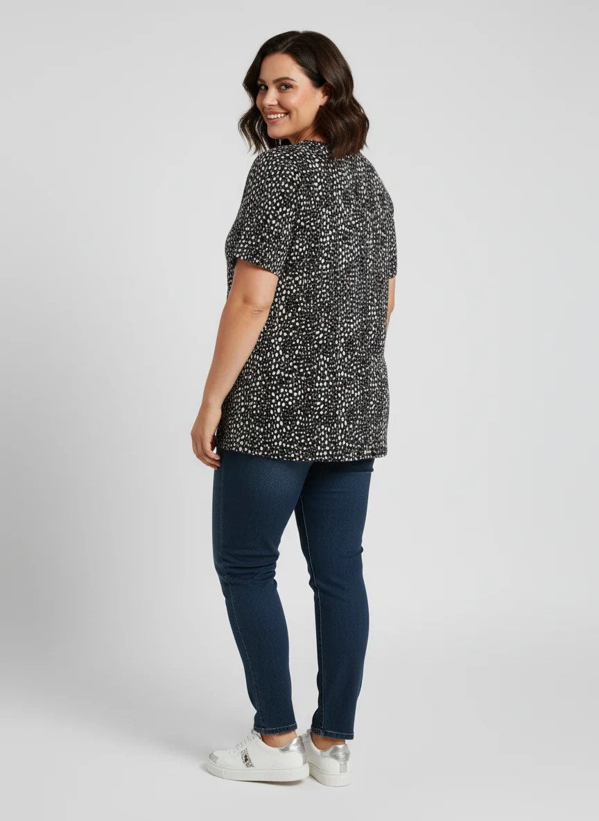 Bluse mit Polka-Dot-Muster