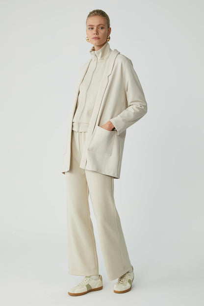 Strickblazer Langmantel