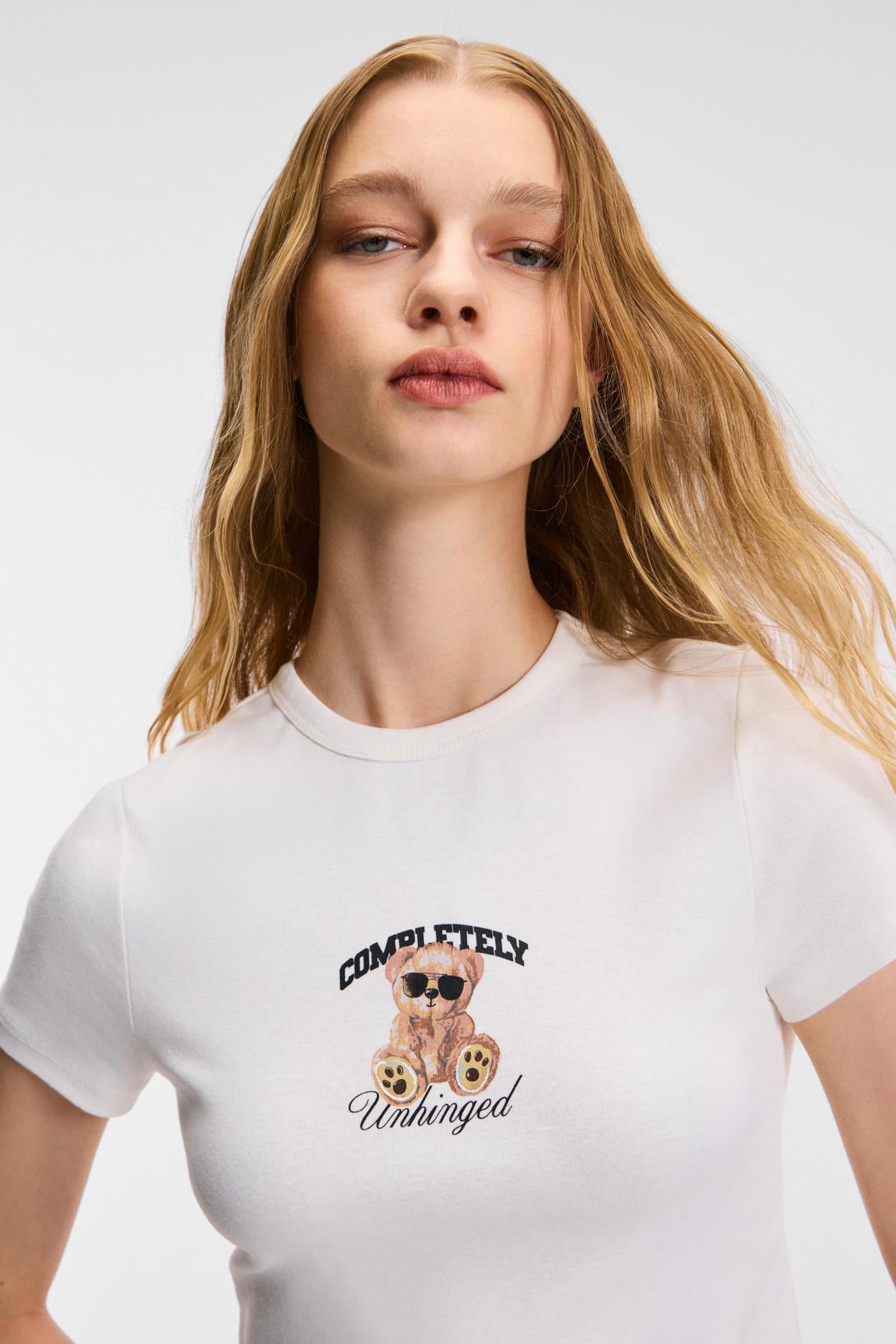 NOVELLE Damen Crop Kurzarm Shirt