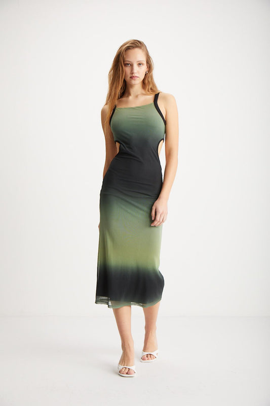 NUALA Ombre Mesh Kleid Damen