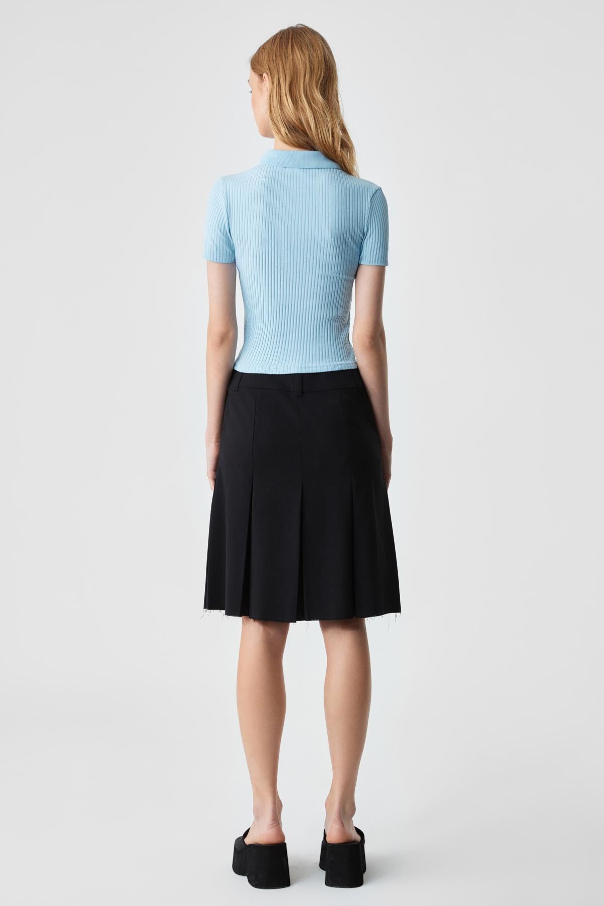 GRIMELANGE OBERWART Damen Schmale Hemdbluse Blau
