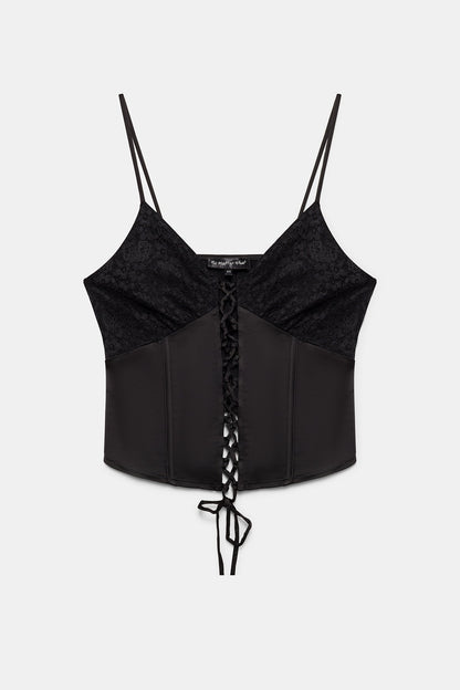 Bluse mit dünnen Trägern