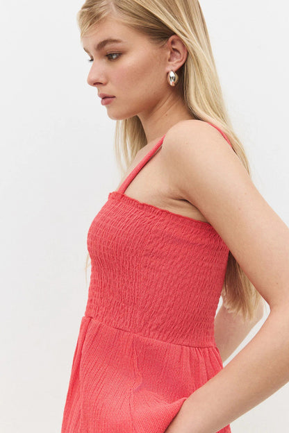 Bluse mit Raffungen vorne und Trägern
