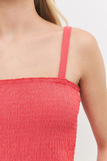 Bluse mit Raffungen vorne und Trägern