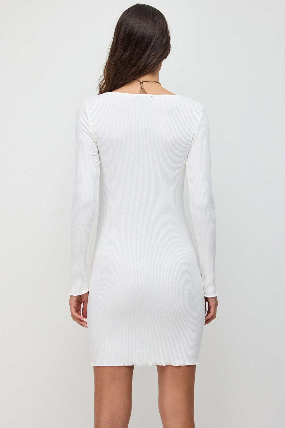 Minikleid mit Knopfdetails vorne