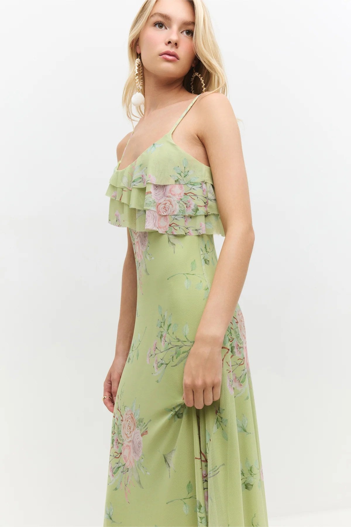 Rüschenshirt Langkleid