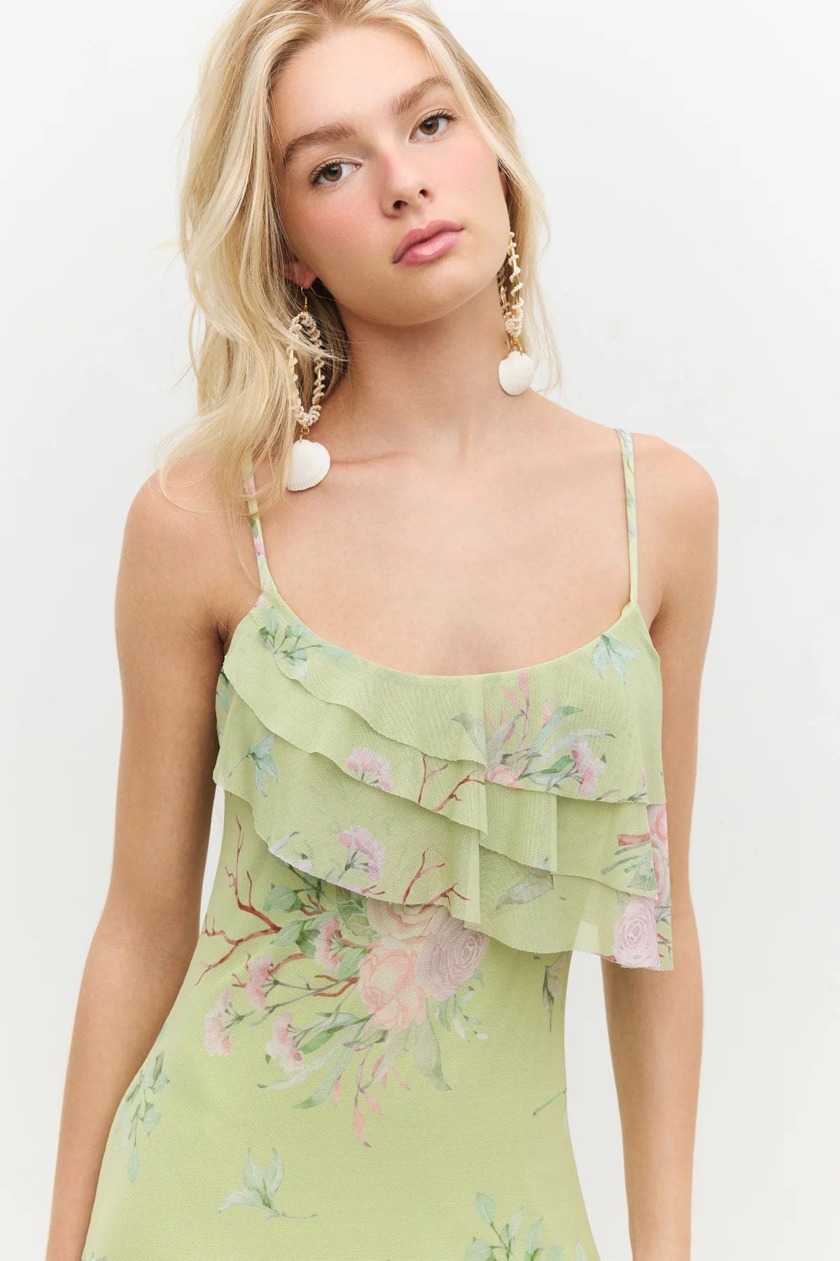 Rüschenshirt Langkleid