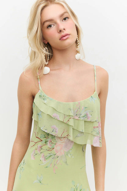 Rüschenshirt Langkleid