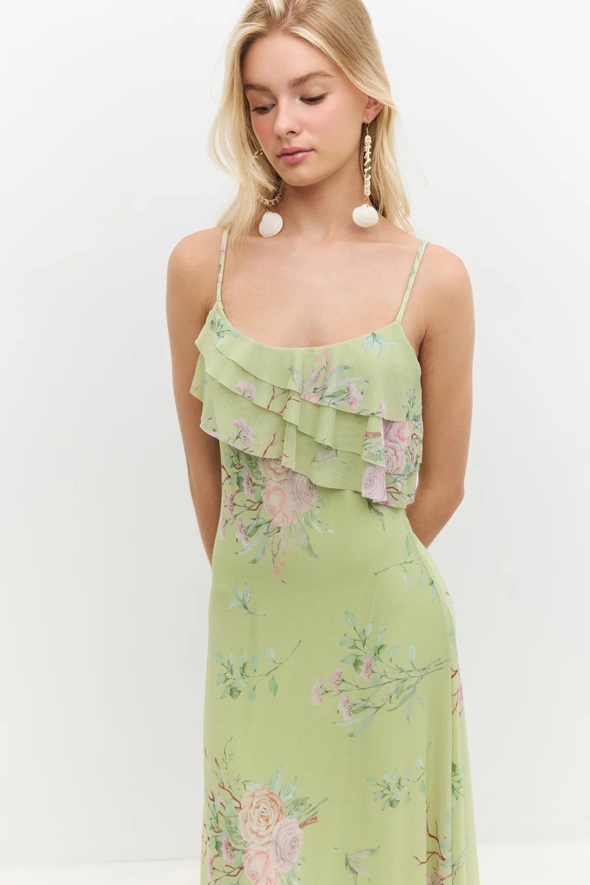 Rüschenshirt Langkleid