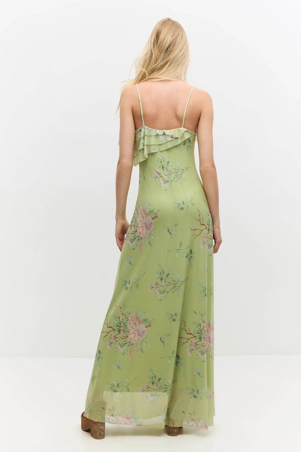 Rüschenshirt Langkleid