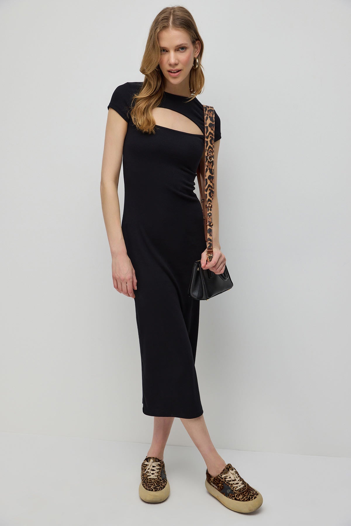 Midi-Länge Kleid