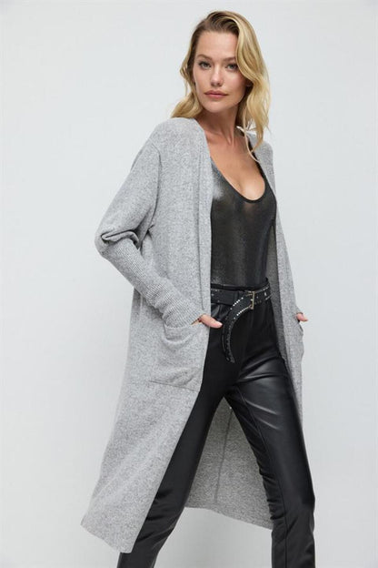 Strickjacke aus Strickstoff