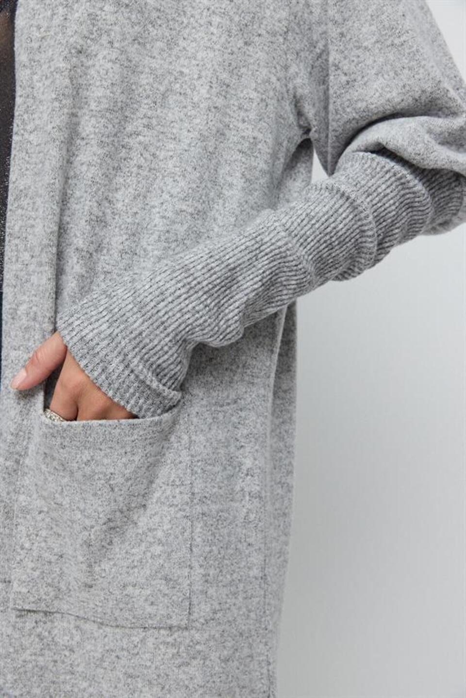 Strickjacke aus Strickstoff