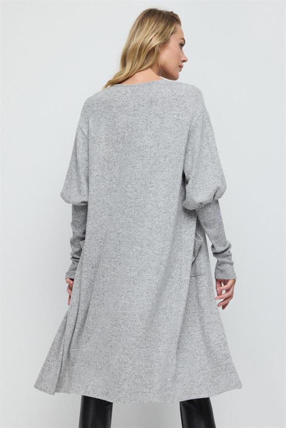 Strickjacke aus Strickstoff