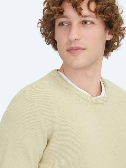 Ölgrüner Strickpullover