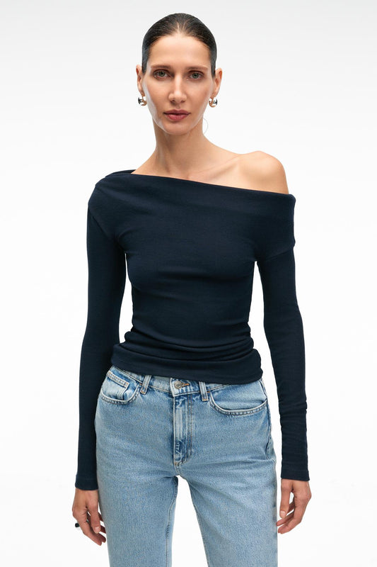 OLIVIENN Damen Slim-Fit-Bluse