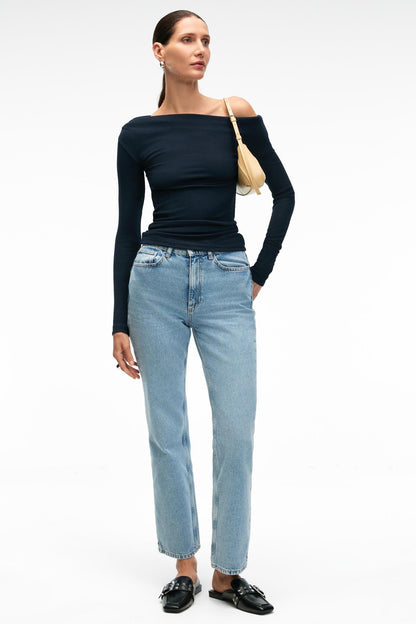 OLIVIENN Damen Slim-Fit-Bluse