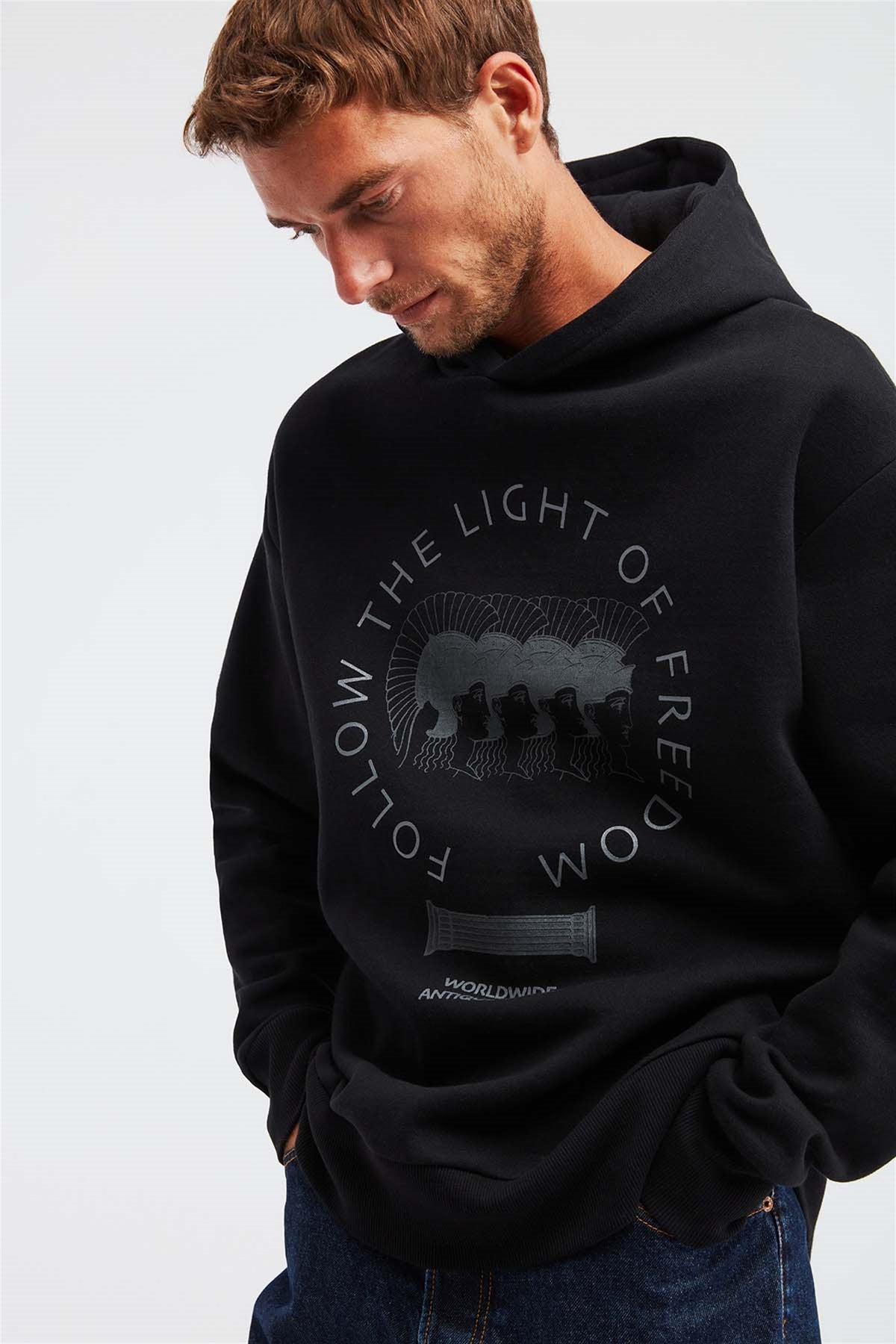 GRIMELANGE OLYMPOS Oversized Sweatshirt Schwarz