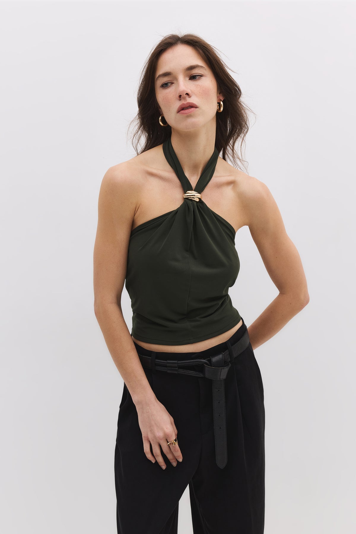 schulterfreie Bluse