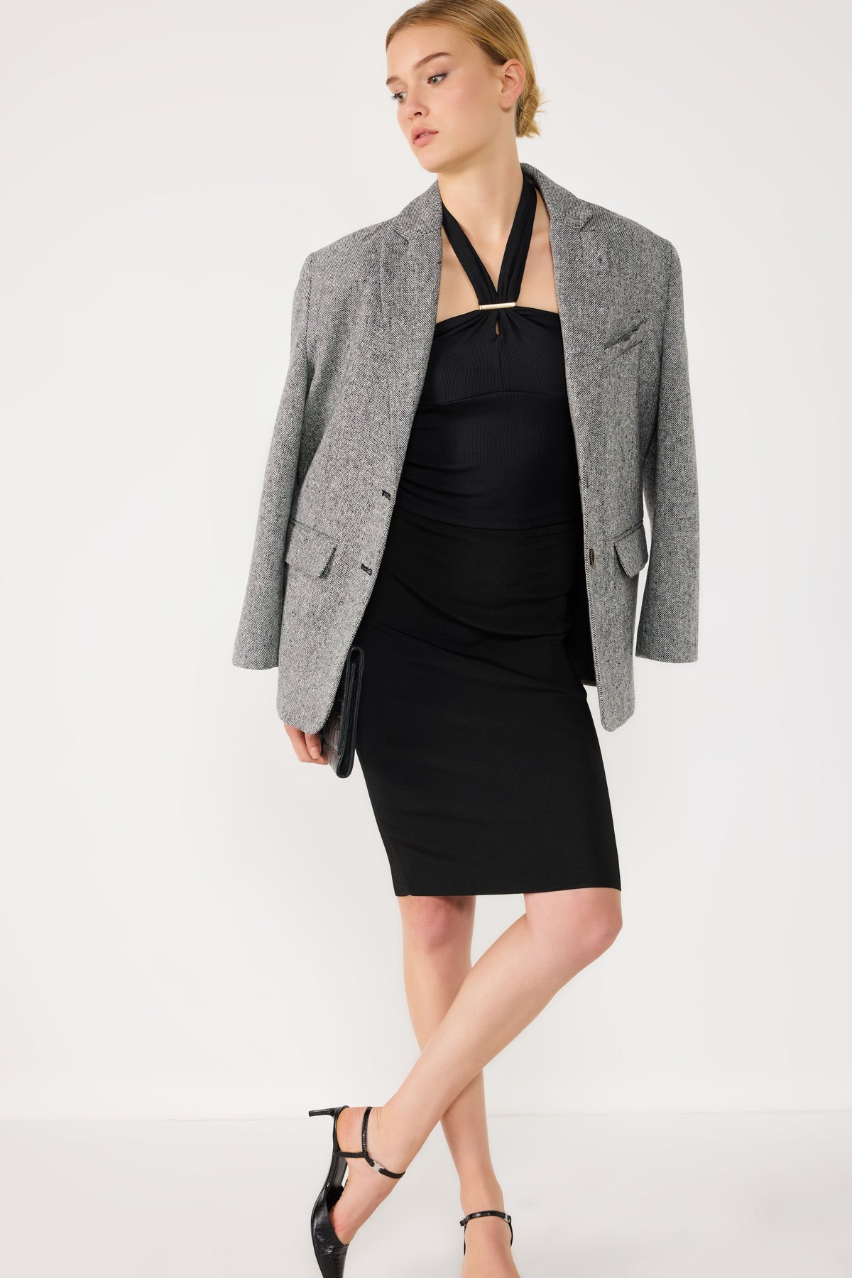 schulterfreie Bluse