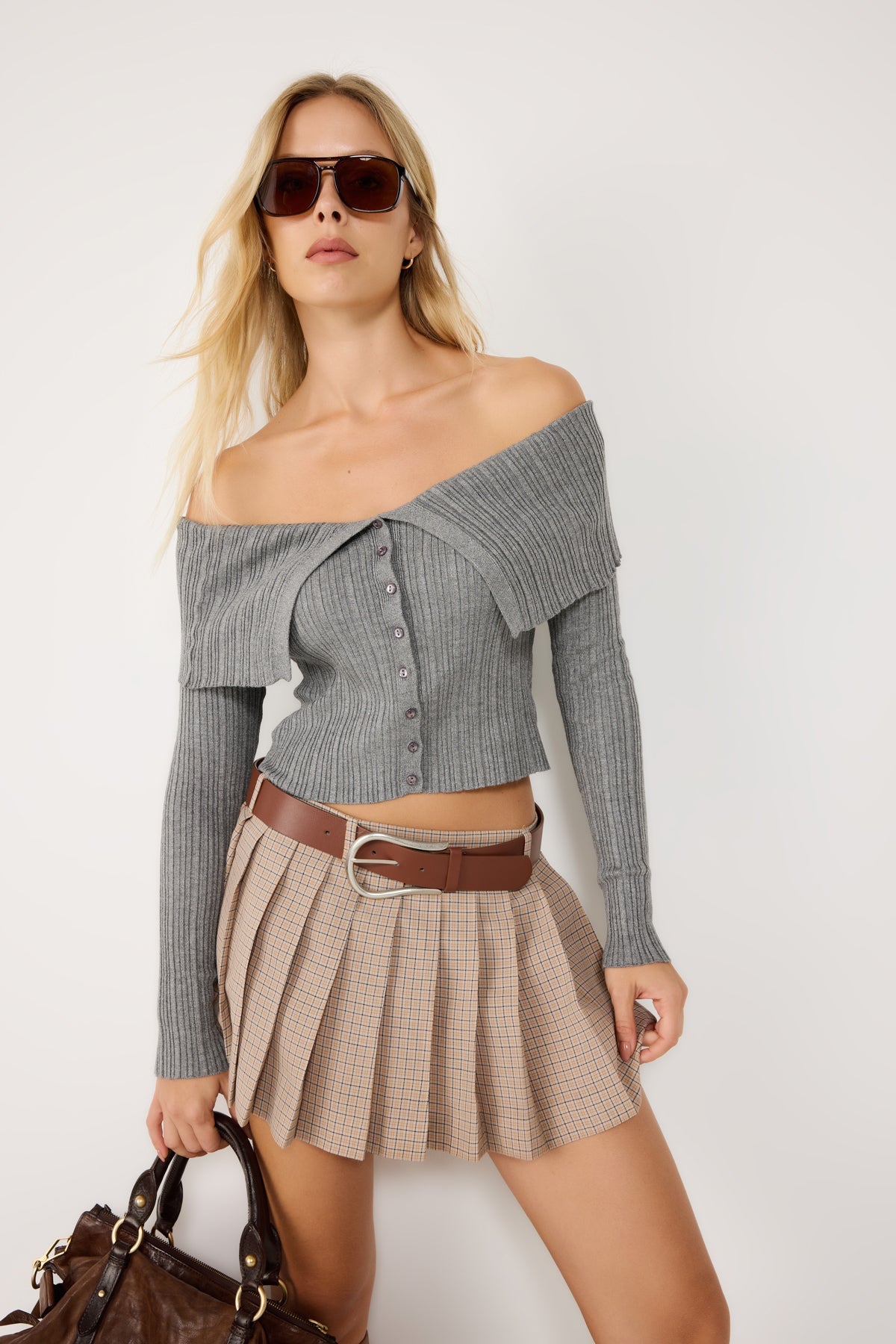 Strickpullover mit Knopfdetails
