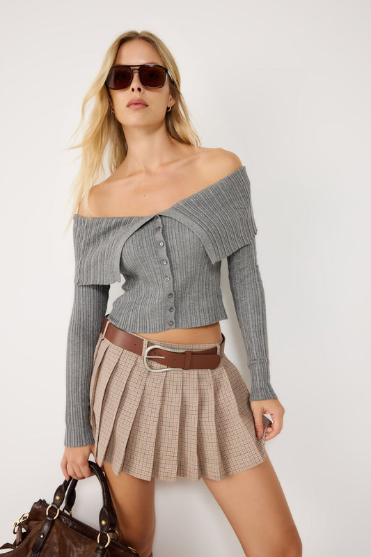 Strickpullover mit Knopfdetails