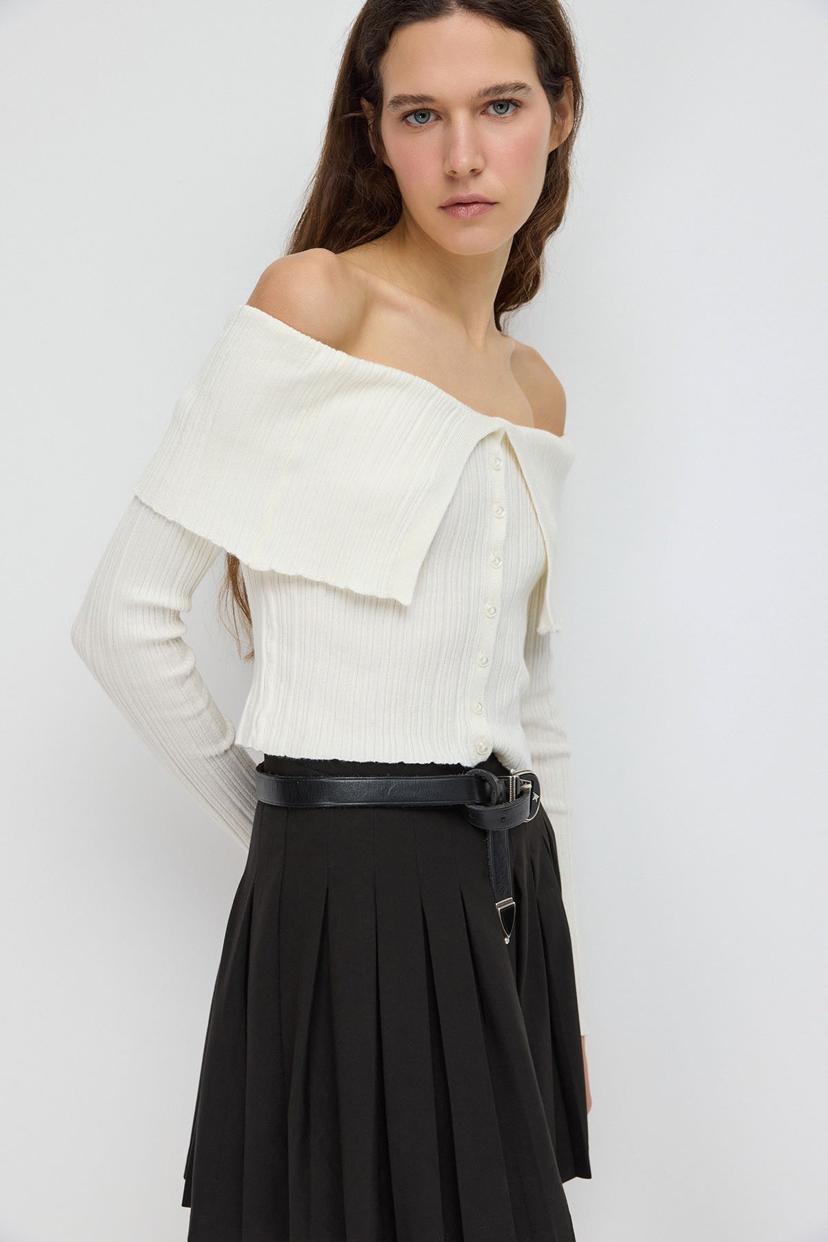 Strickpullover mit Knopfdetails