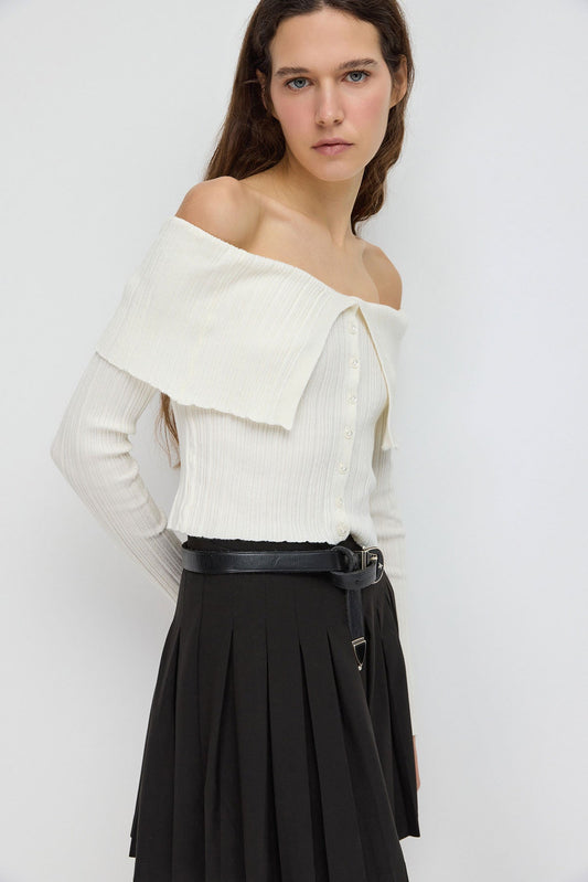 Strickpullover mit Knopfdetails