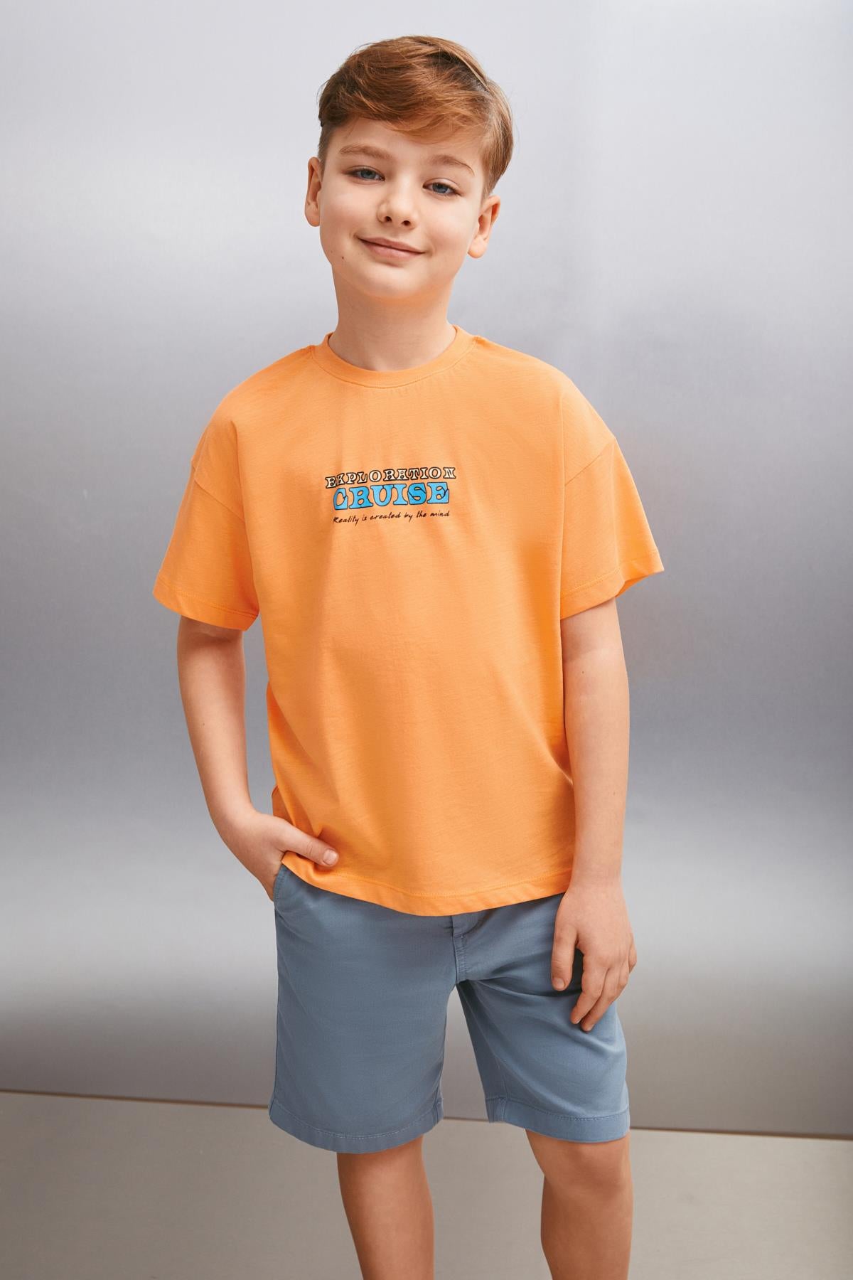 GRIMELANGE ORAN Herren T-Shirt Lachs