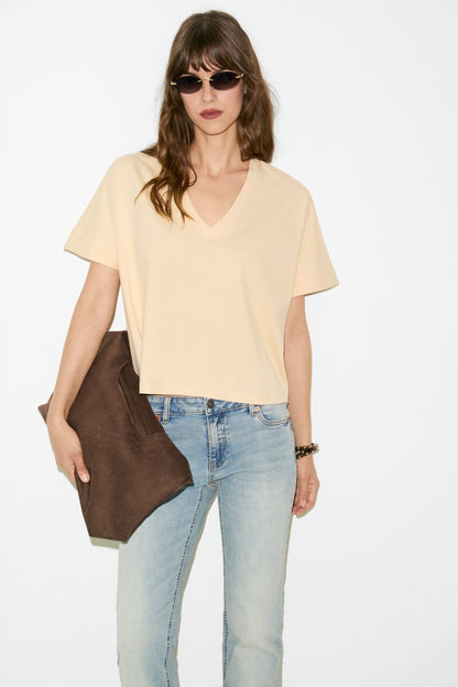 ORELIA Damen Bio-Baumwoll-T-Shirt