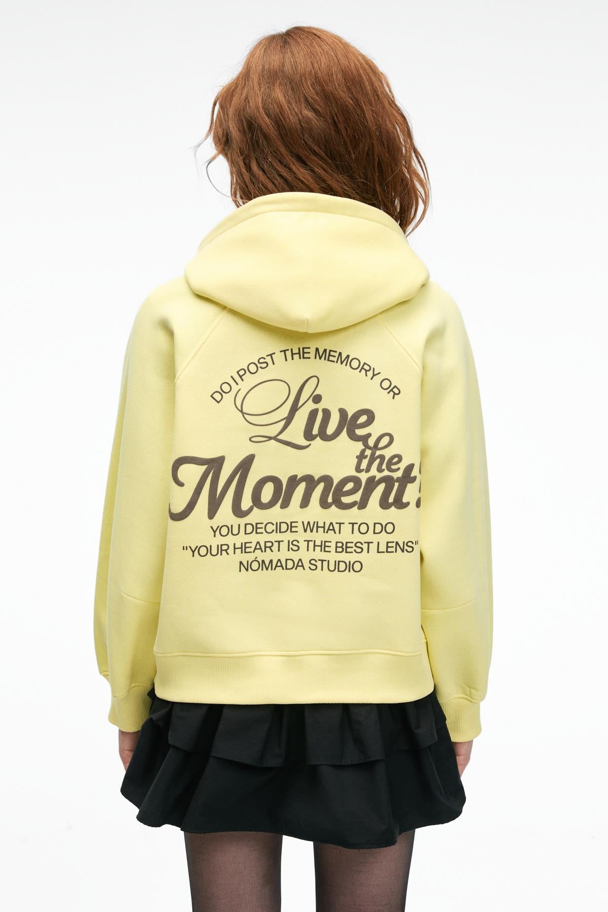 GRIMELANGE ORINQUE Damen Kapuzensweatshirt Gelb