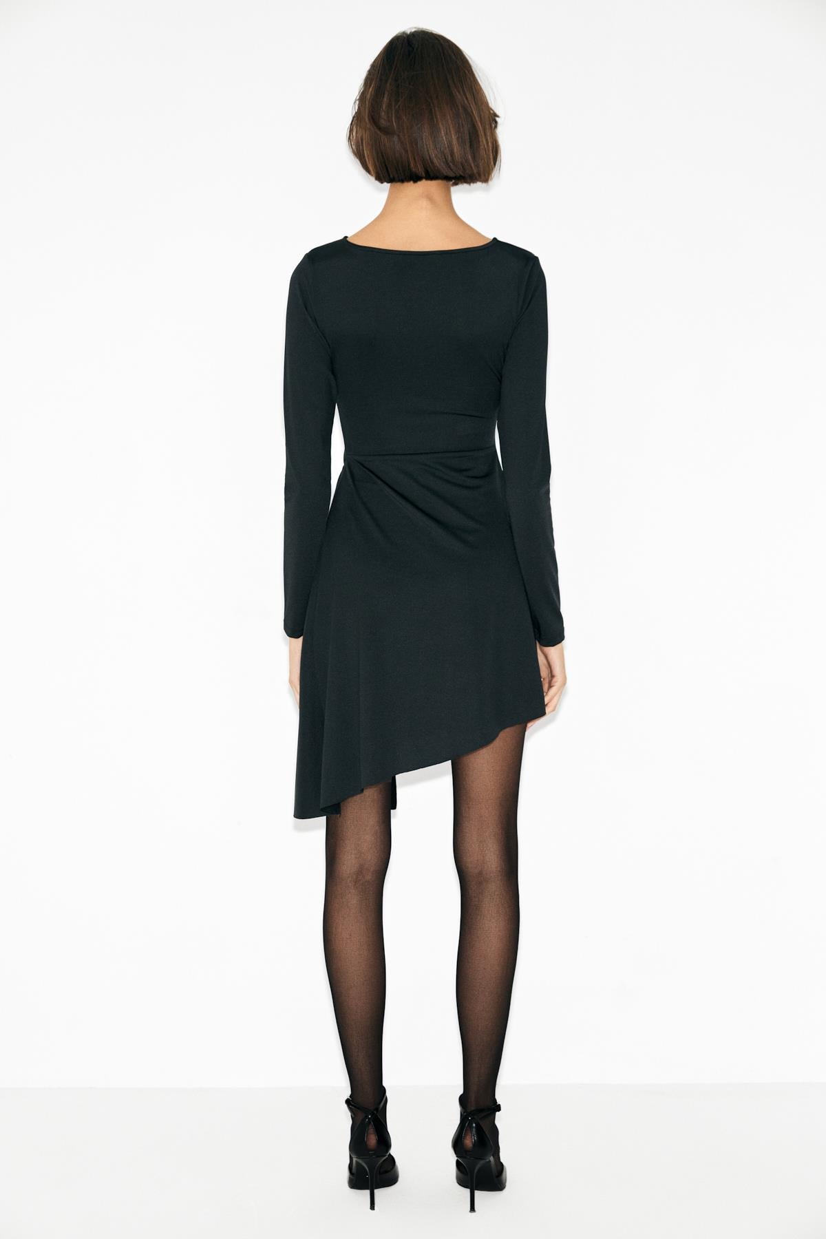 GRIMELANGE OSCURA Damen Rundhals Kleid Schwarz