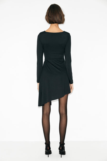 OSCURA Damen Rundhals Kleid