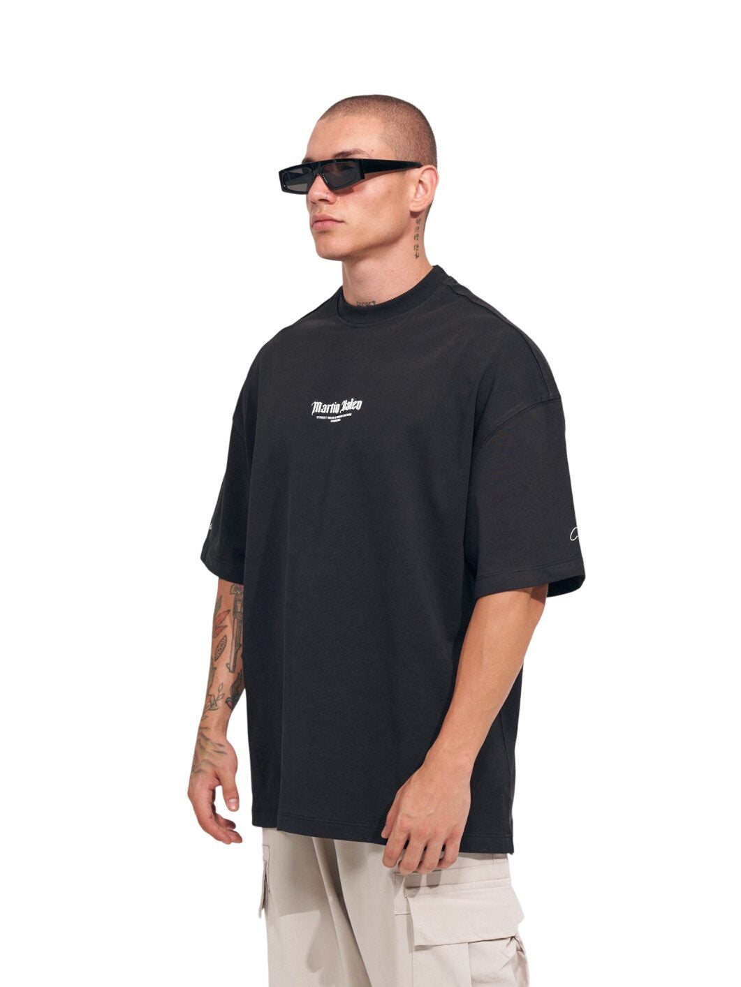 Übergroßes 3D-gedrucktes T-Shirt aus dickem Stoff