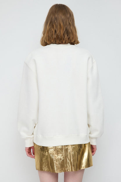 Oversize-Sweatshirt mit Rundhalsausschnitt