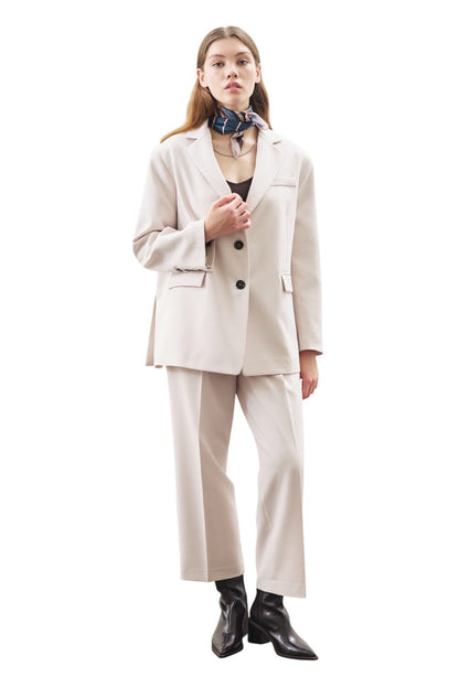 Oversize-Blazer-Jacke, schwarz