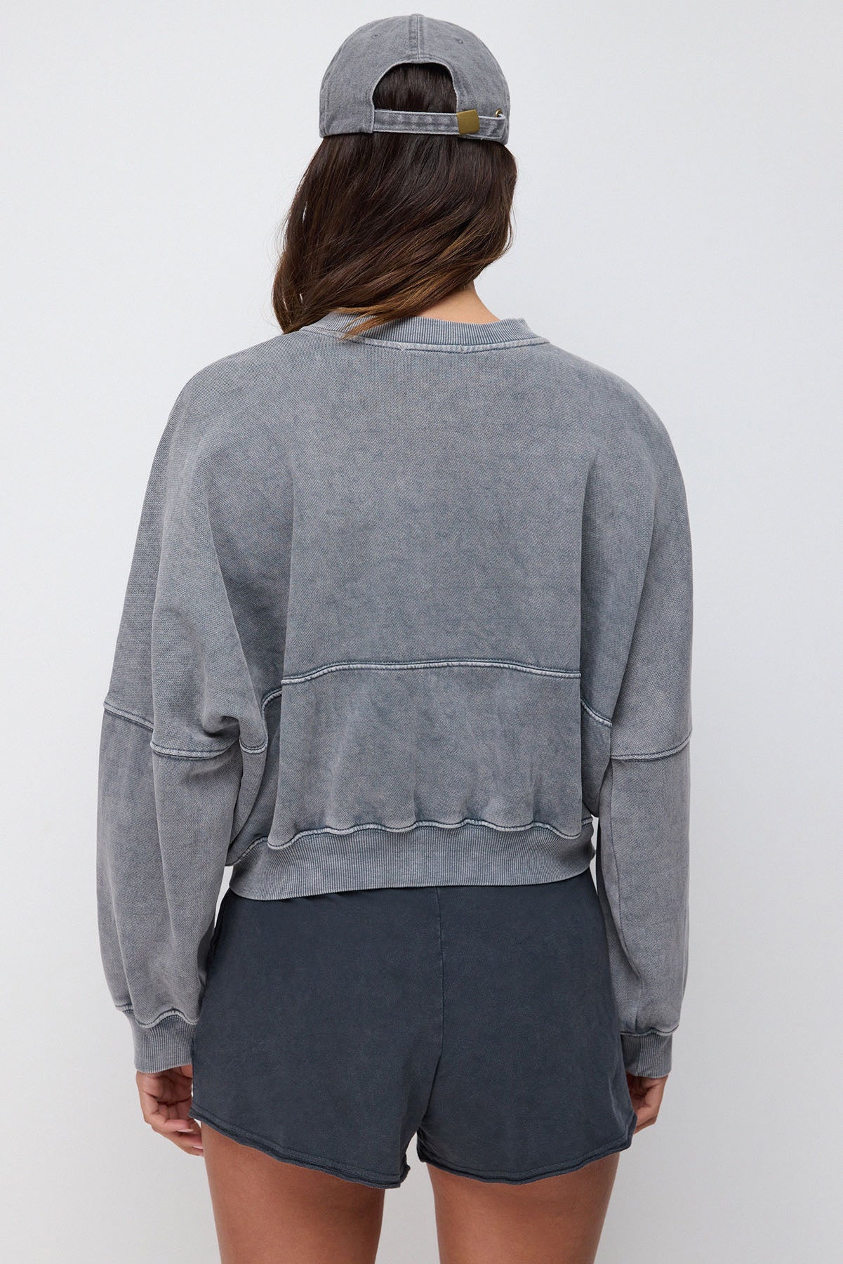 Oversize-Bomberjacke mit Reißverschluss und lockerer Passform