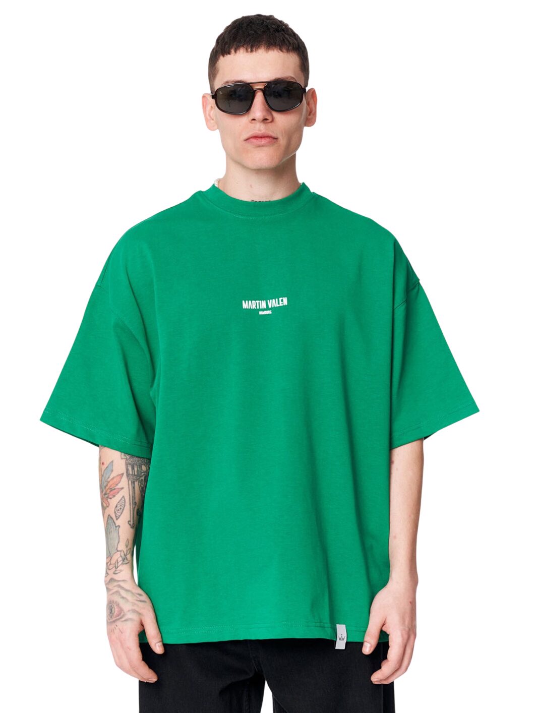 Übergroßes Grafik-Slogan T-Shirt