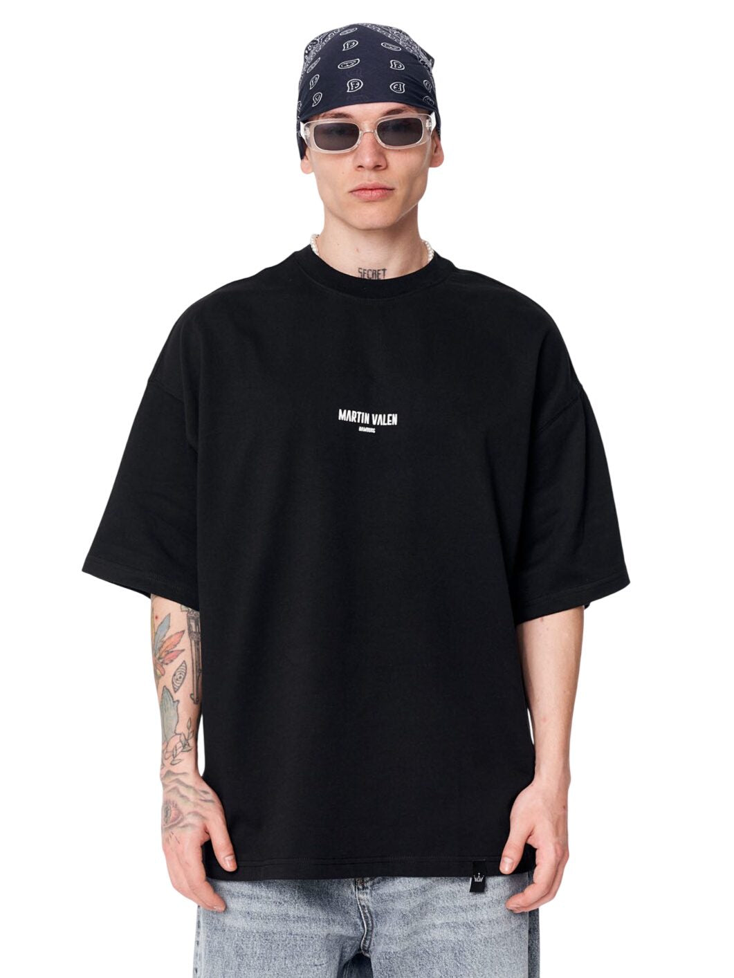 Übergroßes Grafik-Slogan T-Shirt