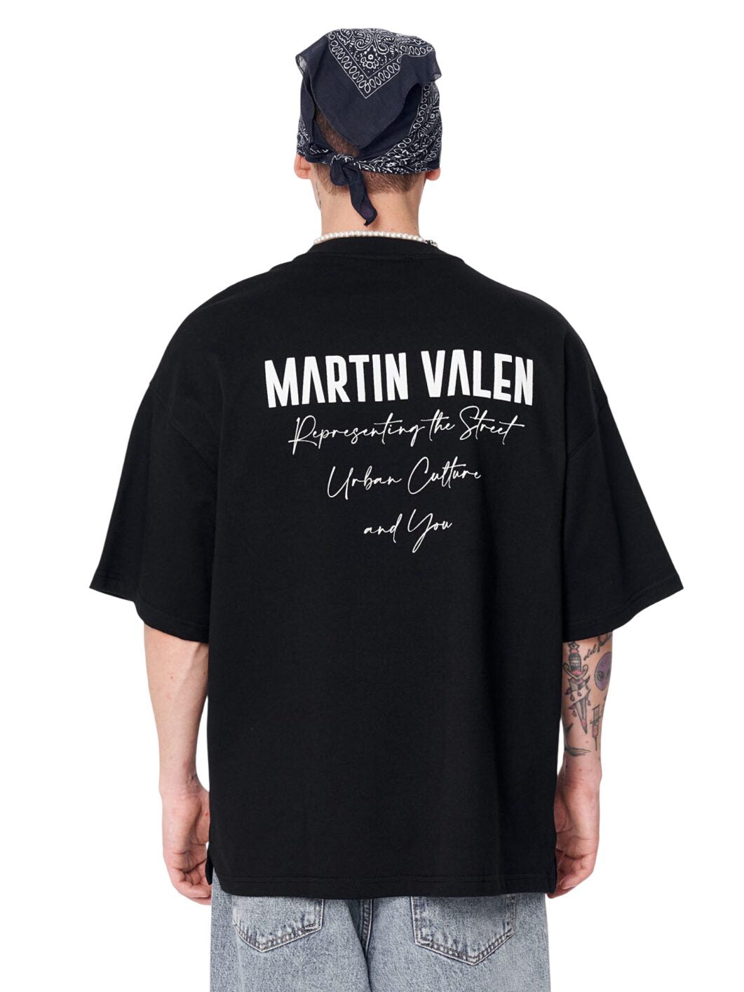 Übergroßes Grafik-Slogan T-Shirt
