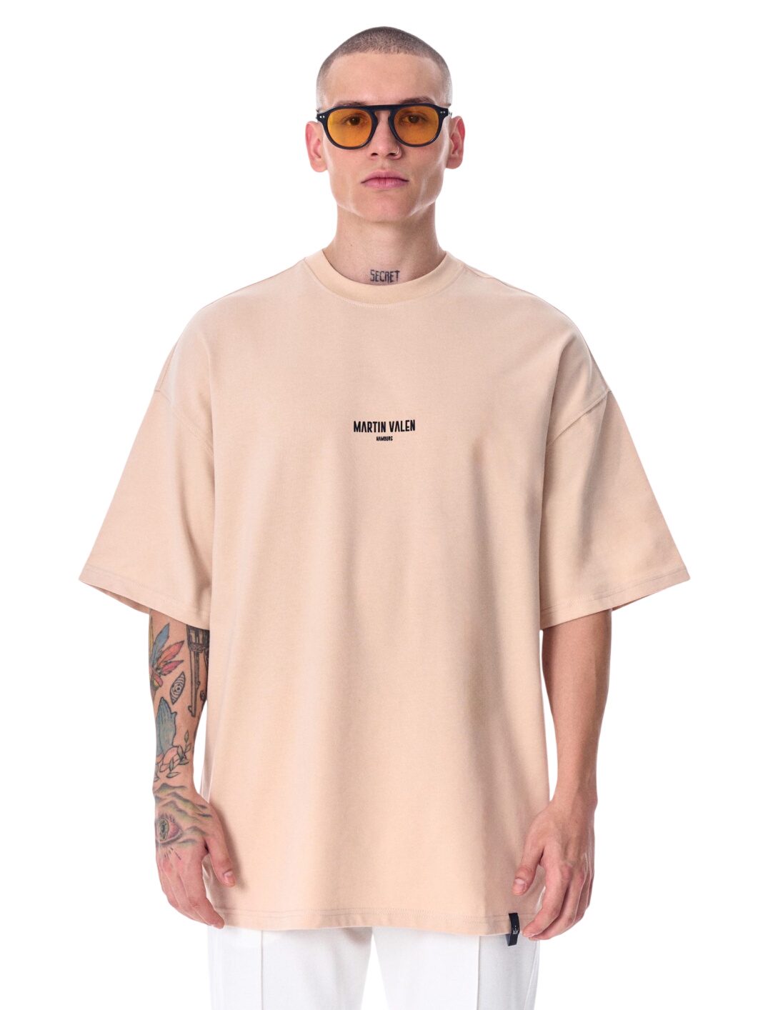 Übergroßes Grafik-Slogan T-Shirt