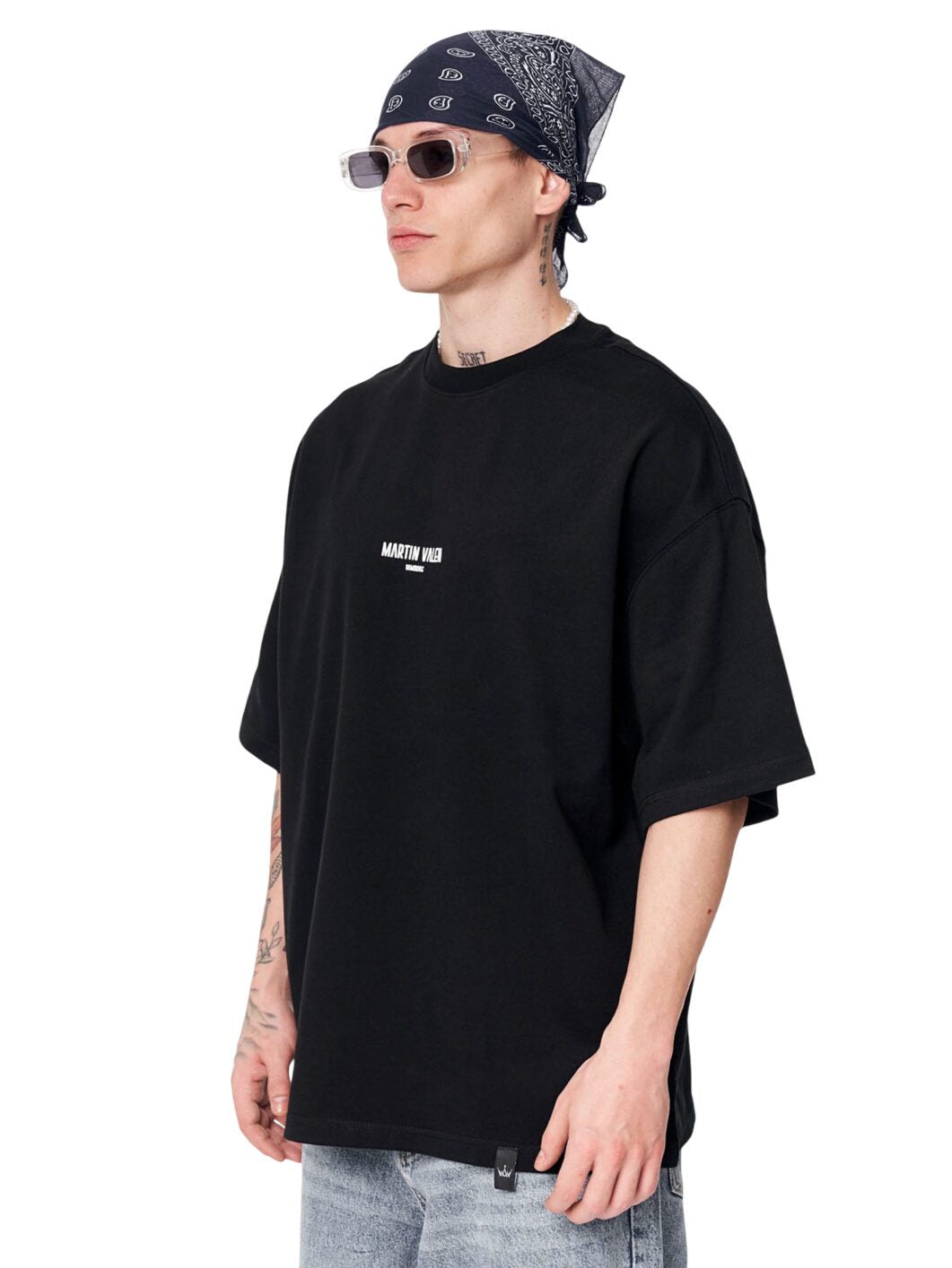 Übergroßes Grafik-Slogan T-Shirt