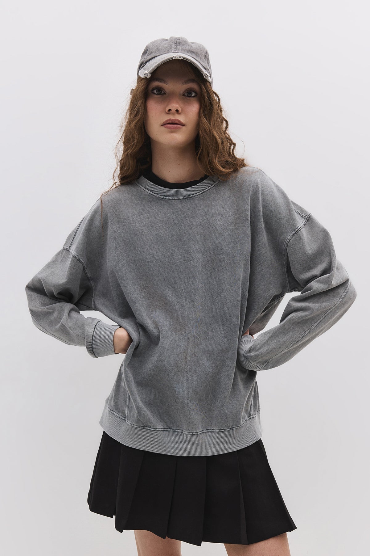 Sweatshirt mit Rundhalsausschnitt