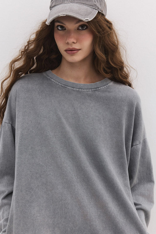 Oversize-Lang-Sweatshirt