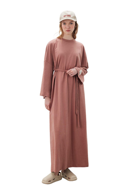 Oversized Langes Komfortkleid Schwarz