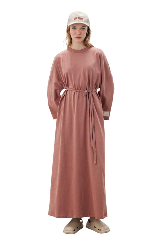 Oversized Langes Komfortkleid Schwarz