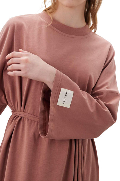 Oversized Langes Komfortkleid Schwarz