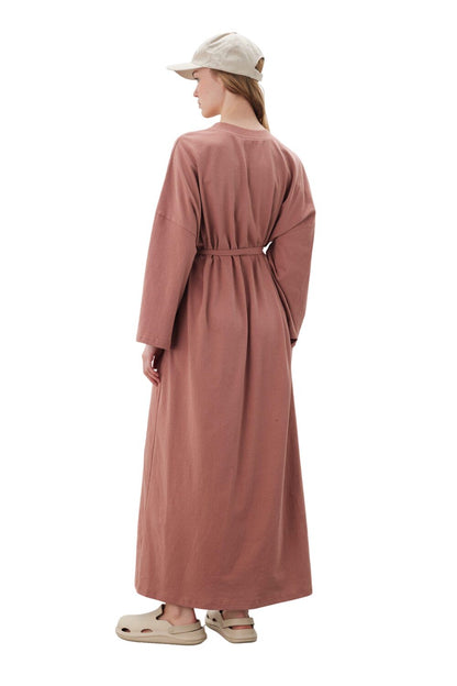 Oversized Langes Komfortkleid Schwarz