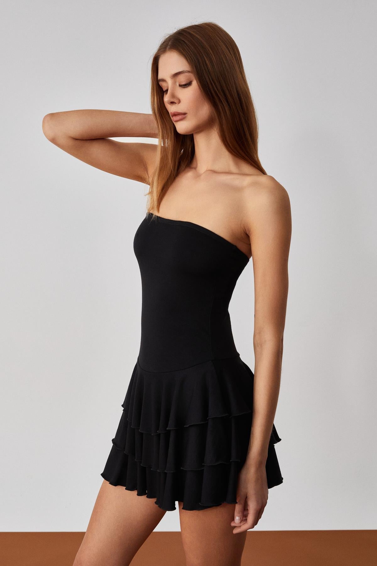 OVIA Damen Ärmelloses Slim Minikleid